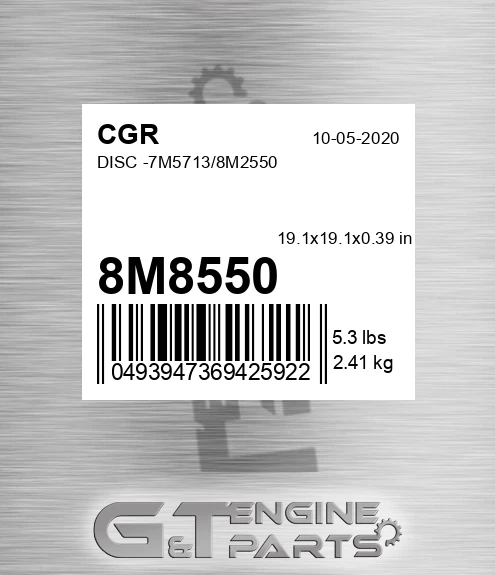 8M8550 CGR Disc -7m5713/8m2550
