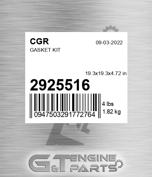 2925516 Gasket Kit