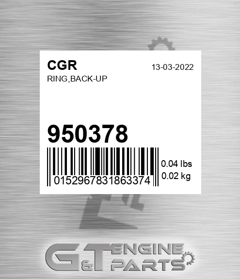 950378 Ring,back-up