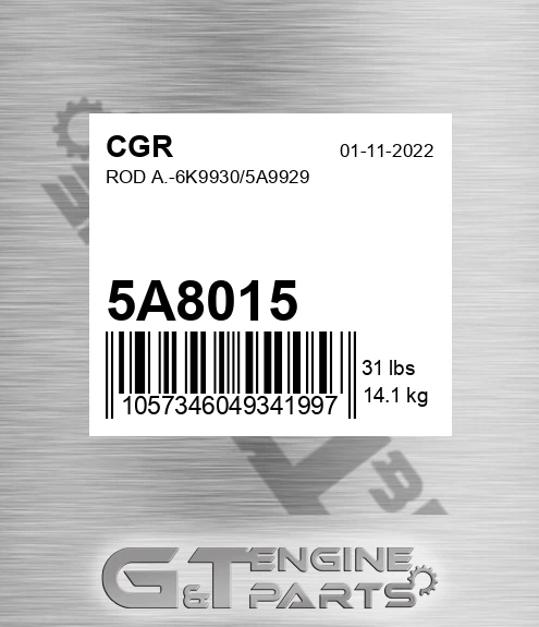 5A8015 Rod A.-6k9930/5a9929