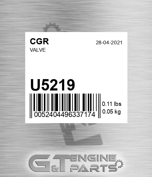 U5219 CGR Valve