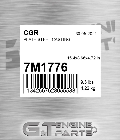 7M1776 CGR Plate Steel Casting