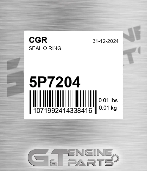 5P7204 CGR Seal O Ring