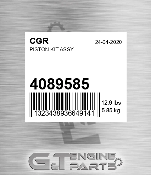4089585 Piston Kit Assy