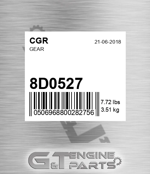 8D0527 CGR Gear