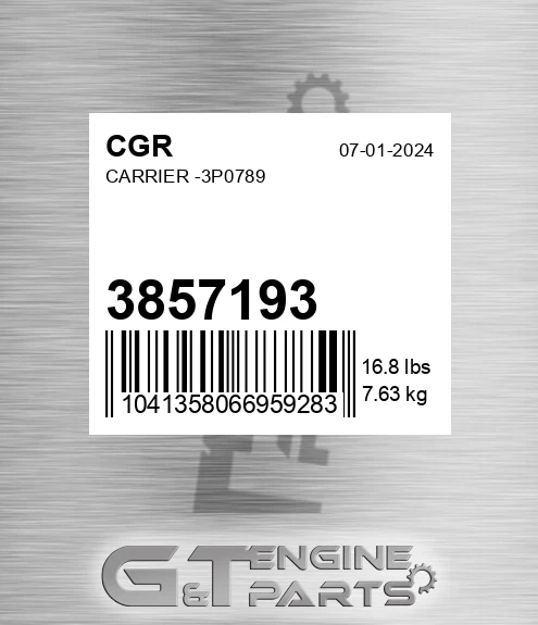 3857193 Carrier -3p0789