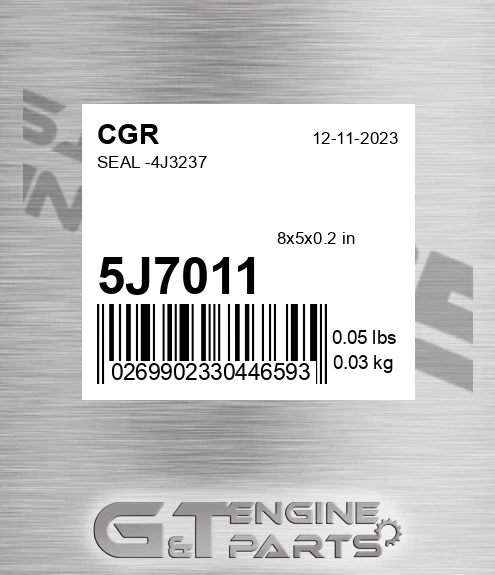 5J7011 Seal -4j3237