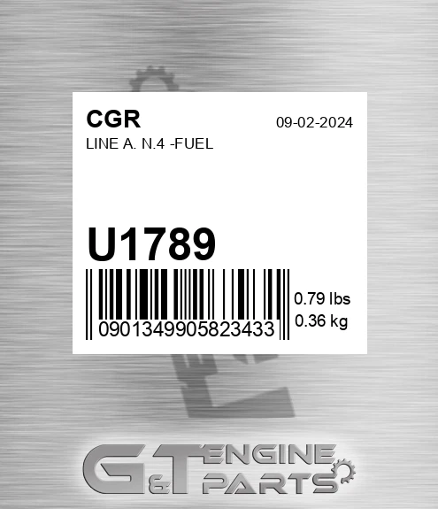 U1789 Line A. N.4 -fuel
