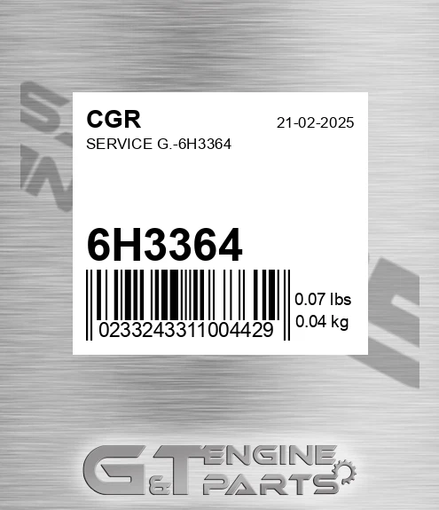 6H3364 Service G.-