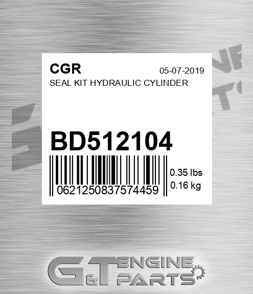 BD512104 CGR Seal Kit Hydraulic Cylinder