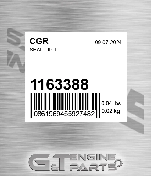 1163388 CGR Seal-lip T