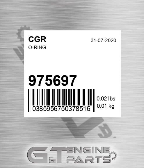 975697 CGR O-ring