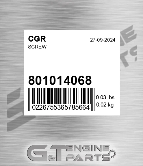 801014068 Screw