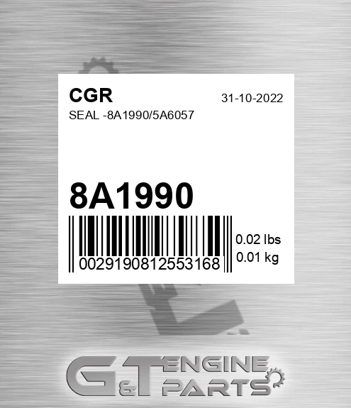 8A1990 CGR Seal -/5a6057