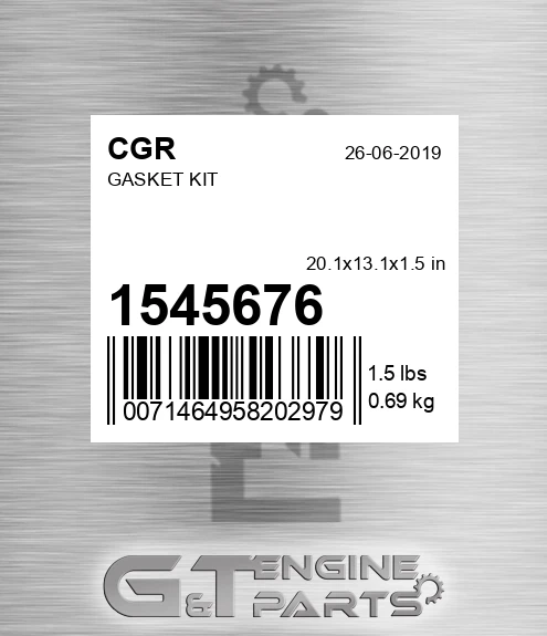 1545676 CGR Gasket Kit