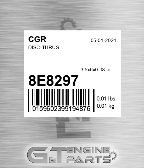 8E8297 Disc-thrus