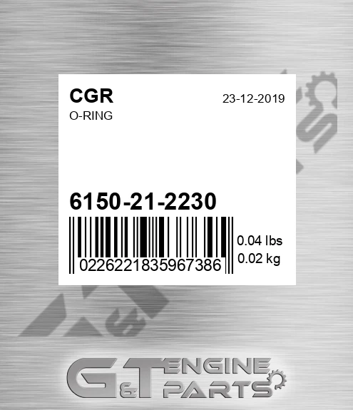 6150-21-2230 O-ring