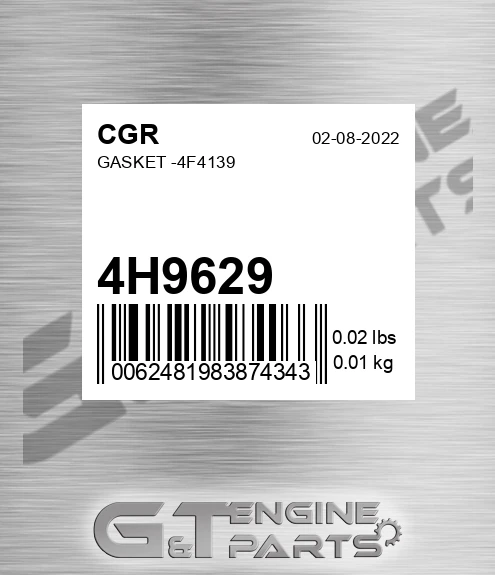 4H9629 CGR Gasket -4f4139