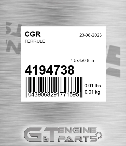 4194738 Ferrule for CGR