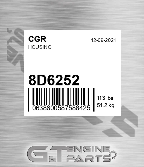 8D6252 CGR Housing