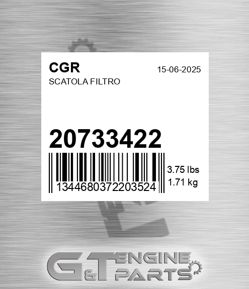 20733422 Scatola Filtro