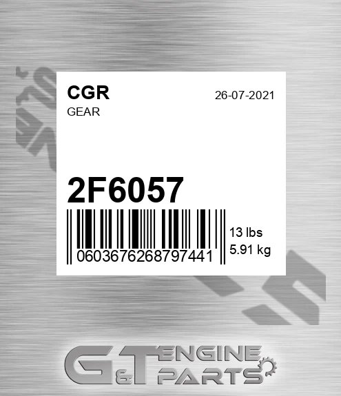 2F6057 Gear