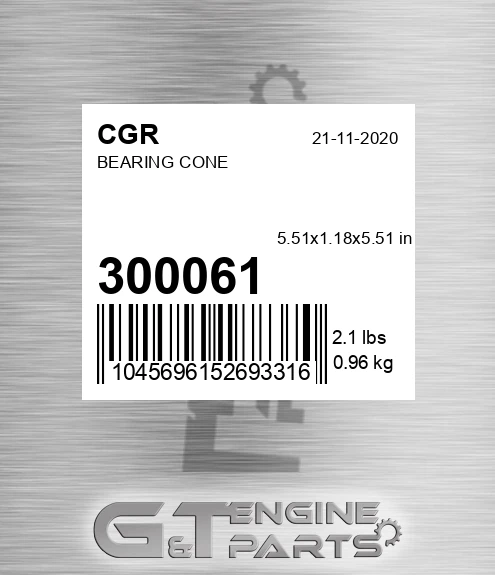 300061 Bearing Cone