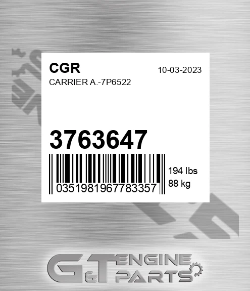 3763647 CGR Carrier A.-7p6522