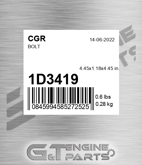 1D3419 Bolt