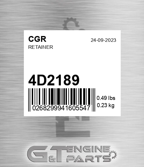 4D2189 CGR Retainer