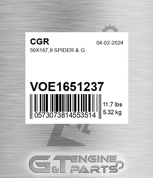 VOE1651237 CGR 59x167,9 Spider & G.