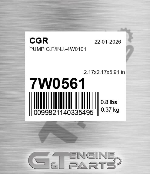 7W0561 Pump G.f/inj.-4w0101