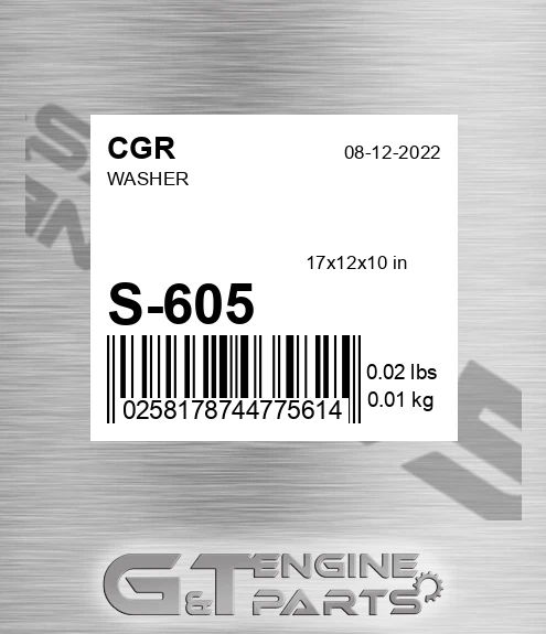 S-605 Washer