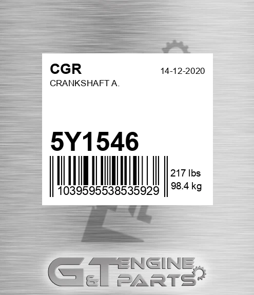 5Y1546 CGR Crankshaft A.