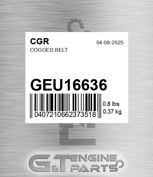 GEU16636 Cogged Belt