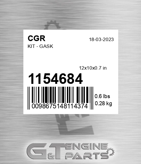 1154684 CGR Kit - Gask