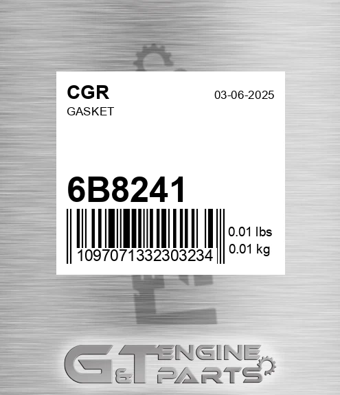6B8241 Gasket