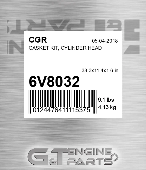 6V8032 CGR Gasket Kit, Cylinder Head