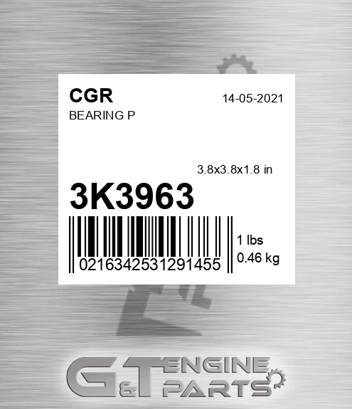 3K3963 CGR Bearing P