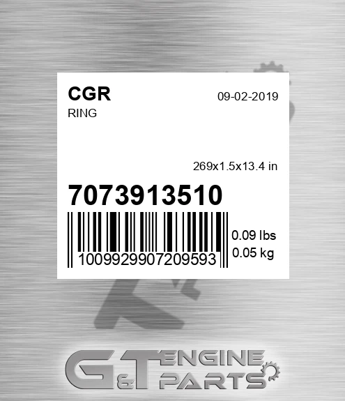 7073913510 CGR Ring