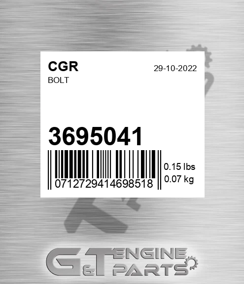3695041 CGR Bolt