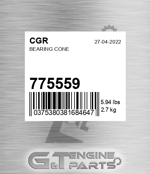 775559 CGR Bearing Cone