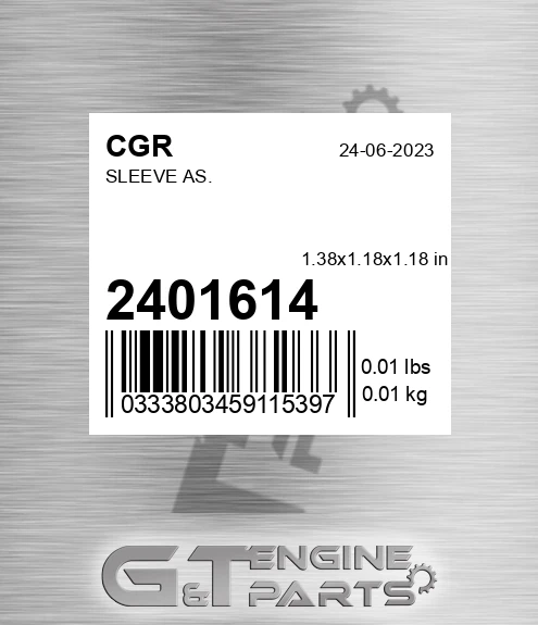 2401614 CGR Sleeve As.