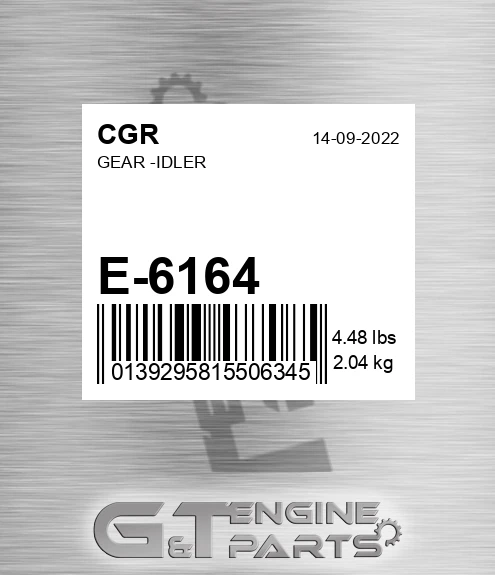 E-6164 Gear -idler