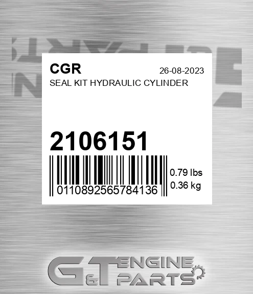 2106151 Seal Kit Hydraulic Cylinder
