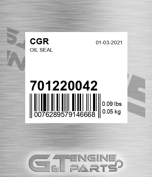701220042 CGR Oil Seal