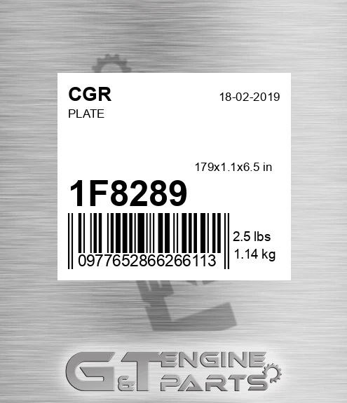 1F8289 Plate
