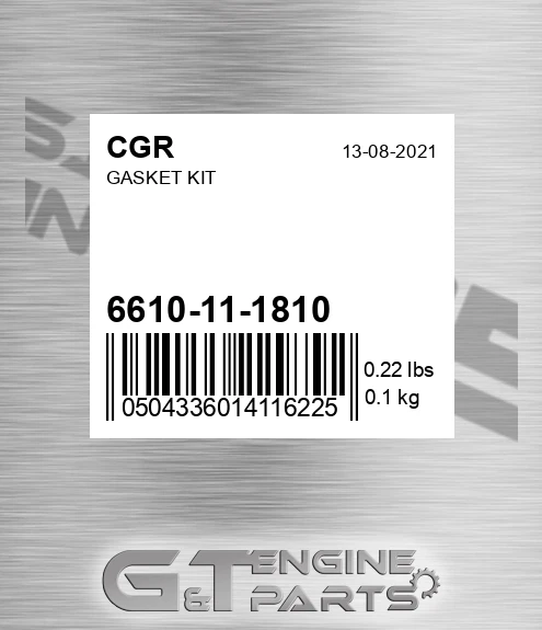 6610-11-1810 Gasket Kit for CGR