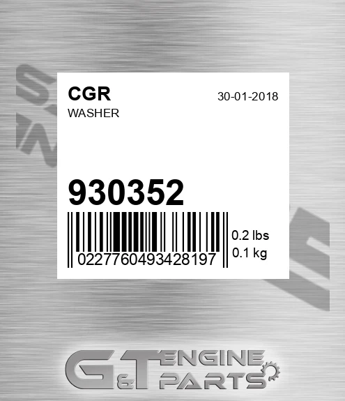 930352 CGR Washer