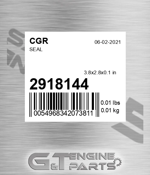 2918144 CGR Seal